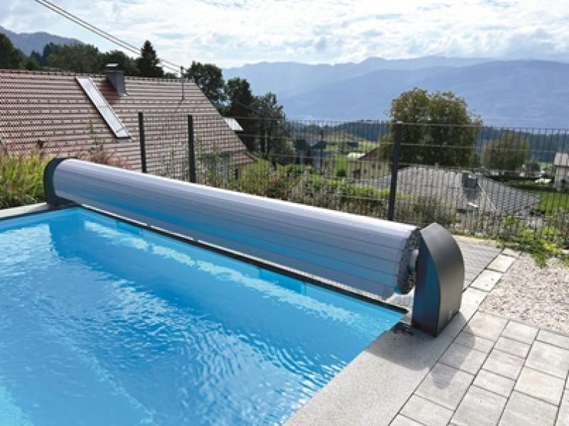 Preview: Rollabdeckung Contura elektrisch PVC Lamellen